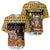 Egypt Christmas Baseball Jersey with Santa Cat Sleigh Reindeer Christmas Tree and Ancient Hieroglyphic - Wonder Print Shop