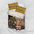 Egypt Christmas Bedding Set with Santa Cat Sleigh Reindeer Christmas Tree and Ancient Hieroglyphic - Wonder Print Shop