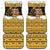 Egypt Christmas Car Mats with Santa Cat Sleigh Reindeer Christmas Tree and Ancient Hieroglyphic - Wonder Print Shop