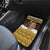 Egypt Christmas Car Mats with Santa Cat Sleigh Reindeer Christmas Tree and Ancient Hieroglyphic - Wonder Print Shop