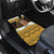 Egypt Christmas Car Mats with Santa Cat Sleigh Reindeer Christmas Tree and Ancient Hieroglyphic - Wonder Print Shop
