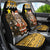 Egypt Christmas Car Seat Cover with Santa Cat Sleigh Reindeer Christmas Tree and Ancient Hieroglyphic - Wonder Print Shop