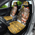Egypt Christmas Car Seat Cover with Santa Cat Sleigh Reindeer Christmas Tree and Ancient Hieroglyphic - Wonder Print Shop