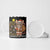 Egypt Christmas Ceramic Mug with Santa Cat Sleigh Reindeer Christmas Tree and Ancient Hieroglyphic - Wonder Print Shop