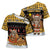 Egypt Christmas Cross Shoulder Shirt with Santa Cat Sleigh Reindeer Christmas Tree and Ancient Hieroglyphic - Wonder Print Shop