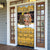Egypt Christmas Door Cover with Santa Cat Sleigh Reindeer Christmas Tree and Ancient Hieroglyphic - Wonder Print Shop