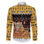 Egypt Christmas Family Matching Off The Shoulder Long Sleeve Dress and Hawaiian Shirt with Santa Cat Sleigh Reindeer Christmas Tree and Ancient Hieroglyphic - Wonder Print Shop
