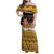 Egypt Christmas Family Matching Off Shoulder Maxi Dress and Hawaiian Shirt with Santa Cat Sleigh Reindeer Christmas Tree and Ancient Hieroglyphic - Wonder Print Shop