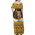Egypt Christmas Family Matching Off Shoulder Maxi Dress and Hawaiian Shirt with Santa Cat Sleigh Reindeer Christmas Tree and Ancient Hieroglyphic - Wonder Print Shop