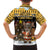 Egypt Christmas Family Matching Off Shoulder Short Dress and Hawaiian Shirt with Santa Cat Sleigh Reindeer Christmas Tree and Ancient Hieroglyphic - Wonder Print Shop