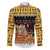 Egypt Christmas Family Matching Off Shoulder Short Dress and Hawaiian Shirt with Santa Cat Sleigh Reindeer Christmas Tree and Ancient Hieroglyphic - Wonder Print Shop