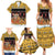 Egypt Christmas Family Matching Summer Maxi Dress and Hawaiian Shirt with Santa Cat Sleigh Reindeer Christmas Tree and Ancient Hieroglyphic - Wonder Print Shop