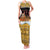 Egypt Christmas Family Matching Tank Maxi Dress and Hawaiian Shirt with Santa Cat Sleigh Reindeer Christmas Tree and Ancient Hieroglyphic - Wonder Print Shop