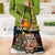 Egypt Christmas Grocery Bag with Santa Cat Sleigh Reindeer Christmas Tree and Ancient Hieroglyphic - Wonder Print Shop