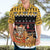 Egypt Christmas Hawaiian Shirt with Santa Cat Sleigh Reindeer Christmas Tree and Ancient Hieroglyphic - Wonder Print Shop