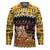 Egypt Christmas Hockey Jersey with Santa Cat Sleigh Reindeer Christmas Tree and Ancient Hieroglyphic - Wonder Print Shop