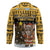 Egypt Christmas Hockey Jersey with Santa Cat Sleigh Reindeer Christmas Tree and Ancient Hieroglyphic - Wonder Print Shop
