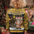 Egypt Christmas Kid Ugly Christmas Sweater with Santa Cat Sleigh Reindeer Christmas Tree and Ancient Hieroglyphic - Wonder Print Shop