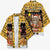 Egypt Christmas Kimono with Santa Cat Sleigh Reindeer Christmas Tree and Ancient Hieroglyphic - Wonder Print Shop