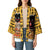 Egypt Christmas Kimono with Santa Cat Sleigh Reindeer Christmas Tree and Ancient Hieroglyphic - Wonder Print Shop
