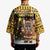 Egypt Christmas Kimono with Santa Cat Sleigh Reindeer Christmas Tree and Ancient Hieroglyphic - Wonder Print Shop