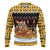 Egypt Christmas Ugly Christmas Sweater with Santa Cat Sleigh Reindeer Christmas Tree and Ancient Hieroglyphic - Wonder Print Shop