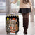 Egypt Christmas Luggage Cover with Santa Cat Sleigh Reindeer Christmas Tree and Ancient Hieroglyphic - Wonder Print Shop