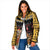 Egypt Christmas Padded Jacket with Santa Cat Sleigh Reindeer Christmas Tree and Ancient Hieroglyphic - Wonder Print Shop