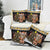 Egypt Christmas Pillow Cover with Santa Cat Sleigh Reindeer Christmas Tree and Ancient Hieroglyphic - Wonder Print Shop
