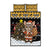 Egypt Christmas Quilt Bed Set with Santa Cat Sleigh Reindeer Christmas Tree and Ancient Hieroglyphic - Wonder Print Shop
