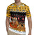 Egypt Christmas Rugby Jersey with Santa Cat Sleigh Reindeer Christmas Tree and Ancient Hieroglyphic - Wonder Print Shop