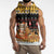 Egypt Christmas Sleeveless Hoodie with Santa Cat Sleigh Reindeer Christmas Tree and Ancient Hieroglyphic - Wonder Print Shop