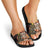 Egypt Christmas Slide Sandals with Santa Cat Sleigh Reindeer Christmas Tree and Ancient Hieroglyphic - Wonder Print Shop