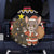Egypt Christmas Spare Tire Cover with Santa Cat Sleigh Reindeer Christmas Tree and Ancient Hieroglyphic - Wonder Print Shop