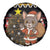 Egypt Christmas Spare Tire Cover with Santa Cat Sleigh Reindeer Christmas Tree and Ancient Hieroglyphic - Wonder Print Shop