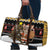 Egypt Christmas Travel Bag with Santa Cat Sleigh Reindeer Christmas Tree and Ancient Hieroglyphic - Wonder Print Shop