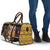 Egypt Christmas Travel Bag with Santa Cat Sleigh Reindeer Christmas Tree and Ancient Hieroglyphic - Wonder Print Shop