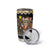 Egypt Christmas Tumbler Cup with Santa Cat Sleigh Reindeer Christmas Tree and Ancient Hieroglyphic - Wonder Print Shop