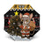 Egypt Christmas Umbrella with Santa Cat Sleigh Reindeer Christmas Tree and Ancient Hieroglyphic - Wonder Print Shop