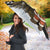 Egypt Christmas Umbrella with Santa Cat Sleigh Reindeer Christmas Tree and Ancient Hieroglyphic - Wonder Print Shop