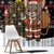 Egypt Christmas Window Curtain with Santa Cat Sleigh Reindeer Christmas Tree and Ancient Hieroglyphic - Wonder Print Shop