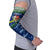 Curacao Christmas Arm Sleeves with Santa Turtle Ocean Waves Snowflakes and Holiday Gift Design - Wonder Print Shop