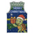 Curacao Christmas Basketball Jersey with Santa Turtle Ocean Waves Snowflakes and Holiday Gift Design - Wonder Print Shop