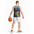 Curacao Christmas Basketball Jersey with Santa Turtle Ocean Waves Snowflakes and Holiday Gift Design - Wonder Print Shop