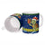 Curacao Christmas Ceramic Mug with Santa Turtle Ocean Waves Snowflakes and Holiday Gift Design - Wonder Print Shop