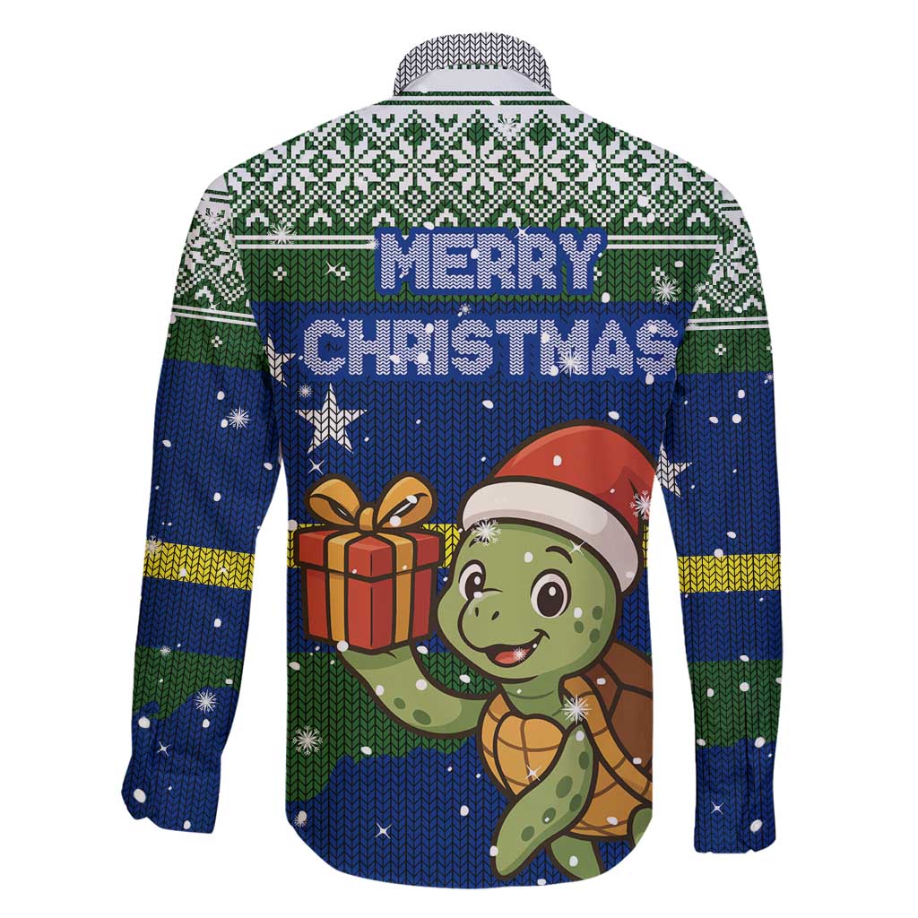 Curacao Christmas Family Matching Puletasi and Hawaiian Shirt with Santa Turtle Ocean Waves Snowflakes and Holiday Gift Design - Wonder Print Shop