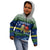 Curacao Christmas Kid Hoodie with Santa Turtle Ocean Waves Snowflakes and Holiday Gift Design - Wonder Print Shop
