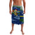 Curacao Christmas Lavalava with Santa Turtle Ocean Waves Snowflakes and Holiday Gift Design - Wonder Print Shop