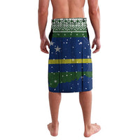 Curacao Christmas Lavalava with Santa Turtle Ocean Waves Snowflakes and Holiday Gift Design - Wonder Print Shop