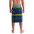 Curacao Christmas Lavalava with Santa Turtle Ocean Waves Snowflakes and Holiday Gift Design - Wonder Print Shop